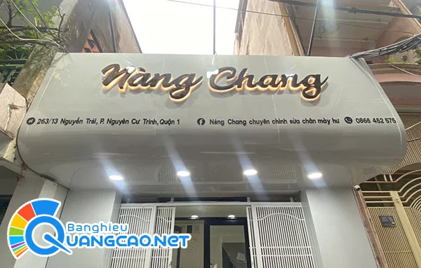 chữ nổi mica
