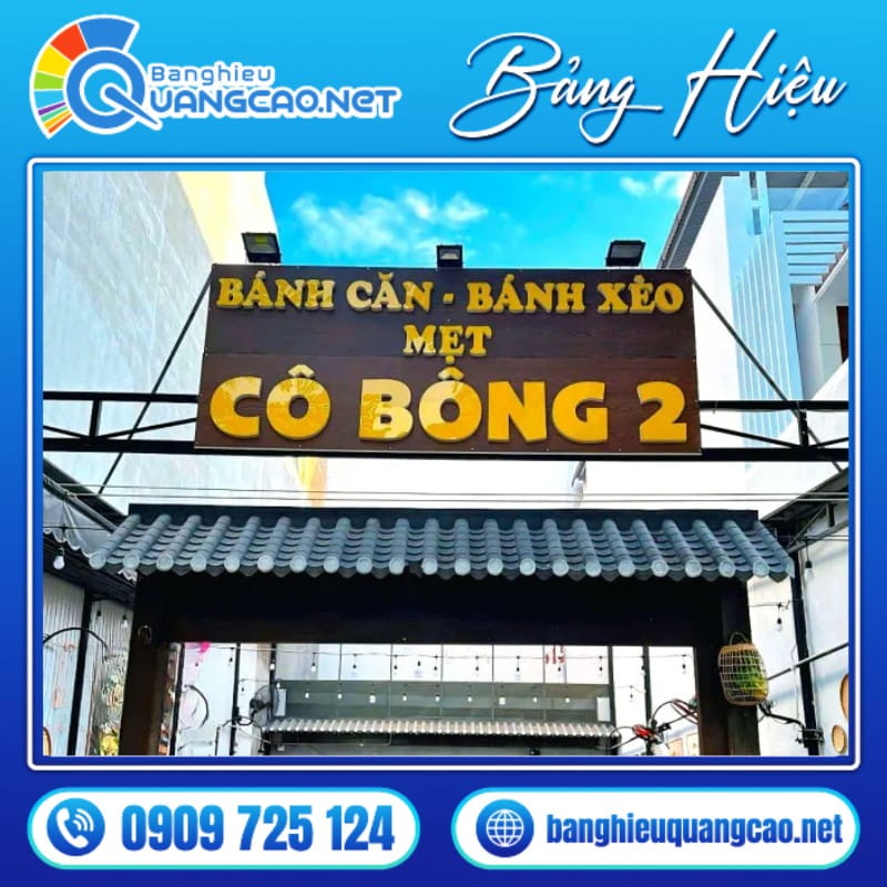 Bảng Hiệu Quán Bánh Xèo