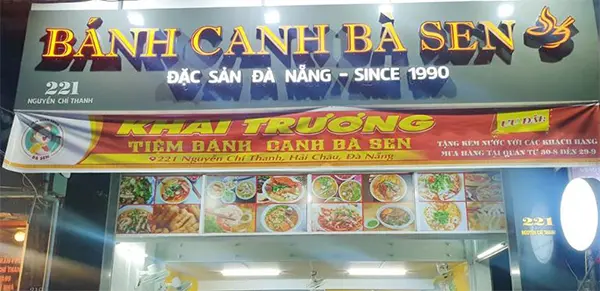 bảng hiệu quán bánh canh