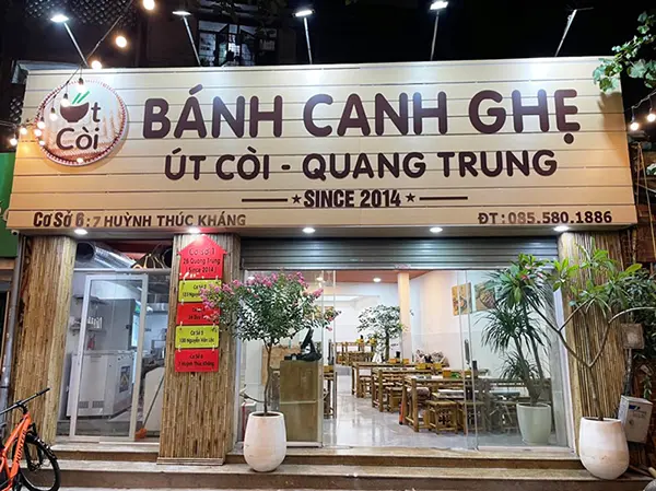 bảng hiệu quán bánh canh ghẹ
