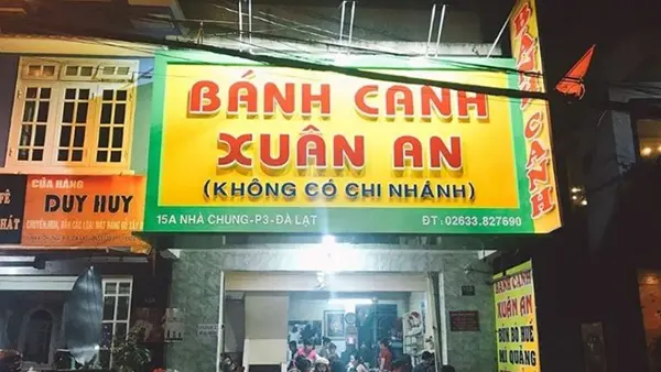 bảng hiệu quán bánh canh