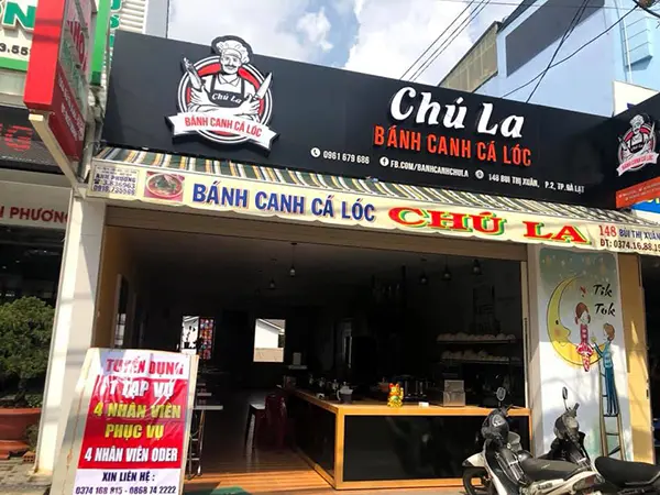 bảng hiệu quán bánh canh