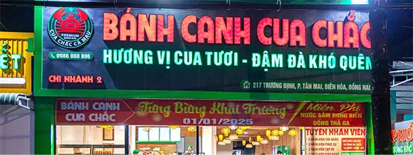 bảng hiệu quán bánh canh