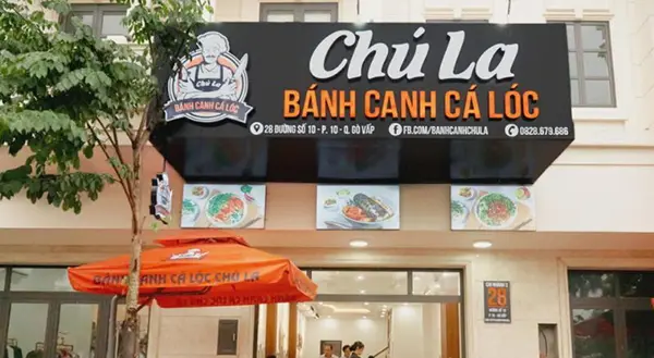 bảng hiệu quán bánh canh cá lóc