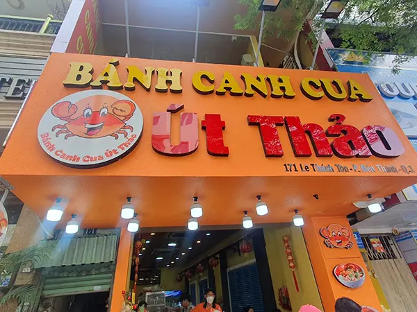 bảng hiệu quán bánh canh