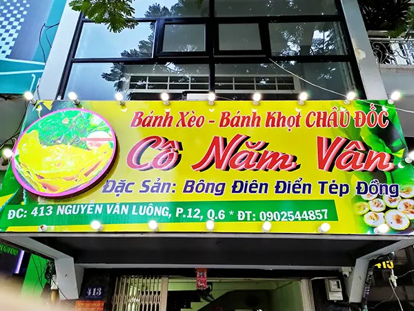 Bảng Hiệu Quán Bánh Xèo 11 bảng hiệu quán bánh xèo led