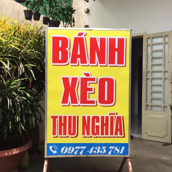 Bảng Hiệu Quán Bánh Xèo 7 bảng hiệu đứng quán bánh xèo