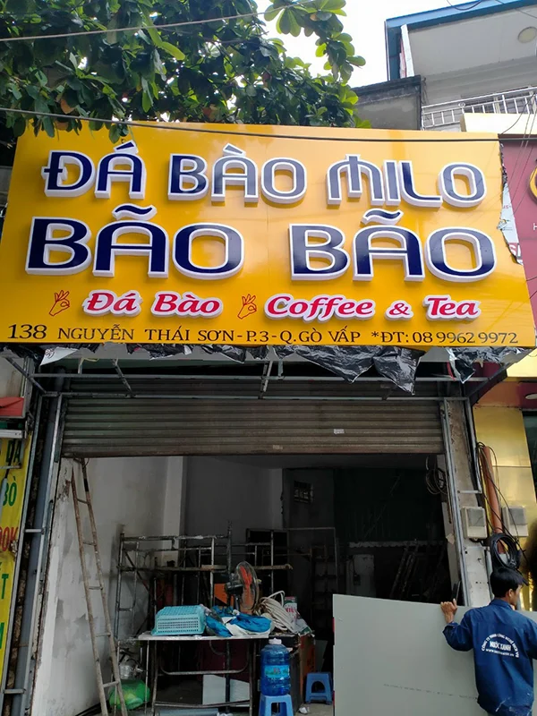 bảng hiệu chữ nổi alu