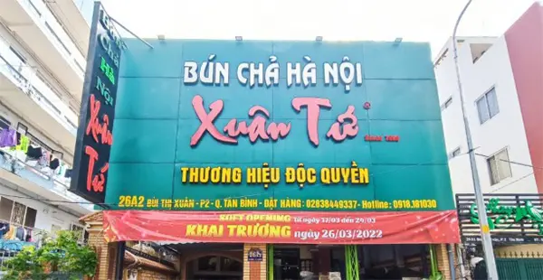 bảng hiệu bún chả hà nội