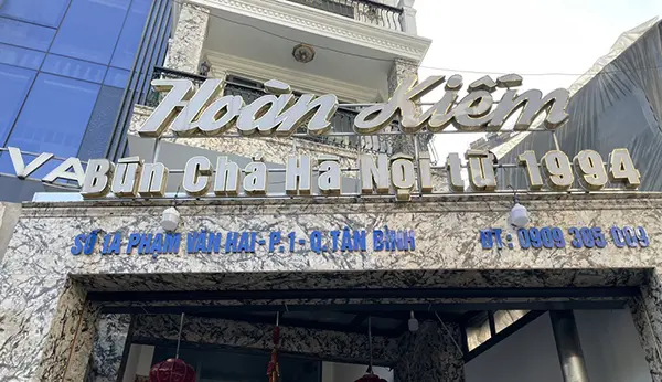 bảng hiệu bún chả hà nội