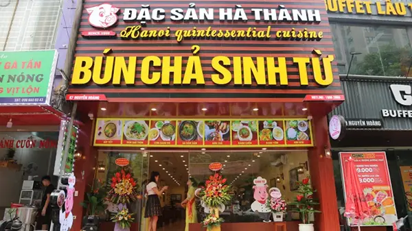 bảng hiệu bún chả hà nội