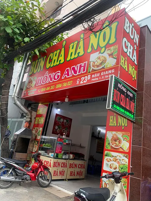 bảng hiệu bún chả hà nội