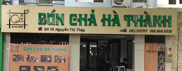 bảng hiệu bún chả hà nội