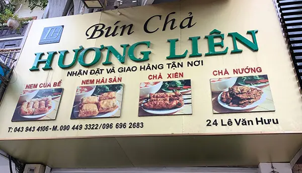 bảng hiệu bún chả hà nội