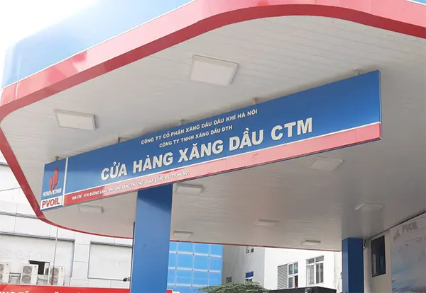bảng hiệu cây xăng petrolimex