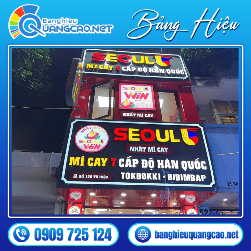 Bảng hiệu mì cay