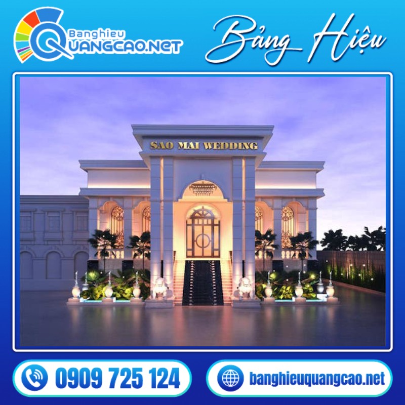 Bảng hiệu nhà hàng tiệc cưới