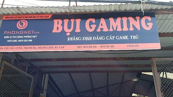 bảng hiệu quán net