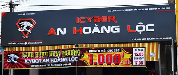 bảng hiệu quán net