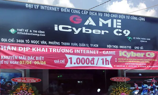 bảng hiệu phòng game