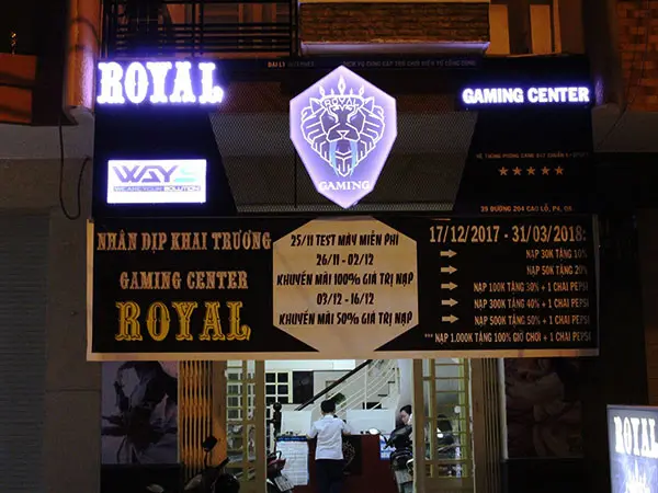 bảng hiệu tiệm net