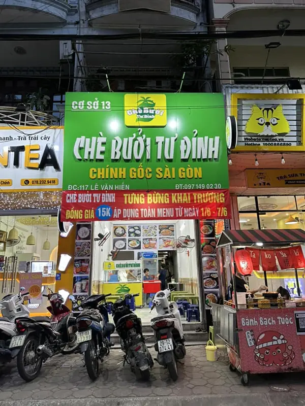 bảng hiệu quán chè