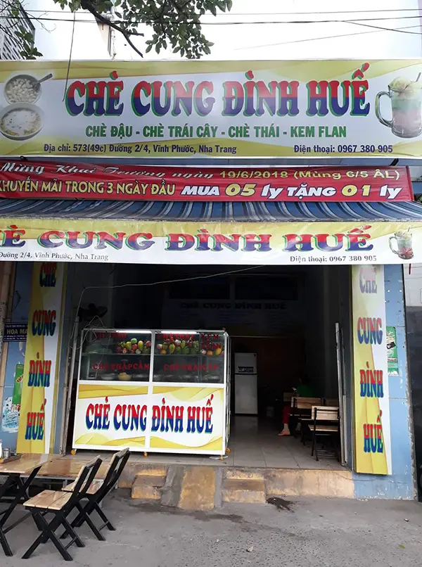 bảng hiệu quán chè