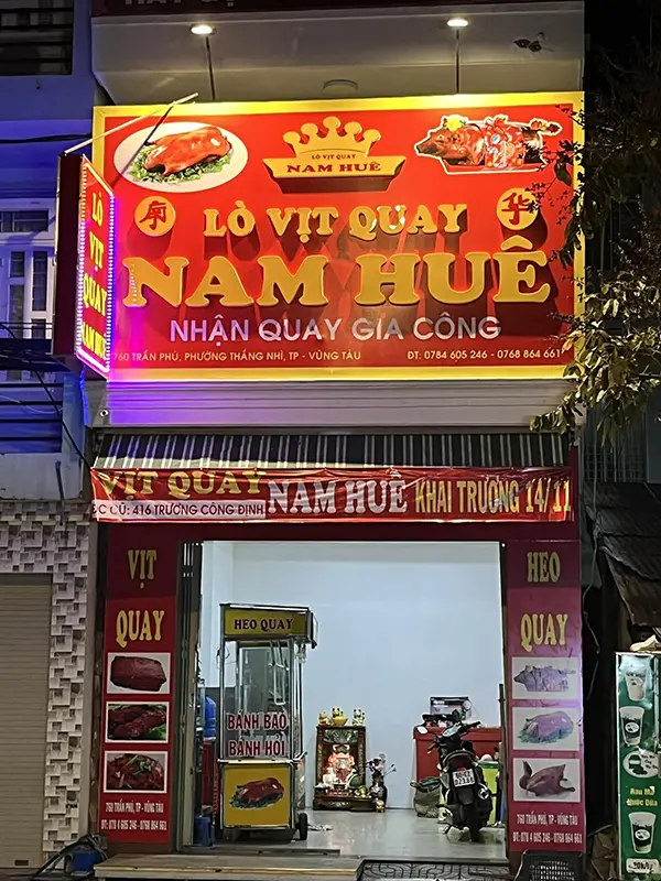 bảng hiệu lò vịt quay