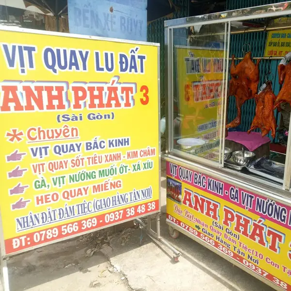 bảng hiệu tiệm vịt quay