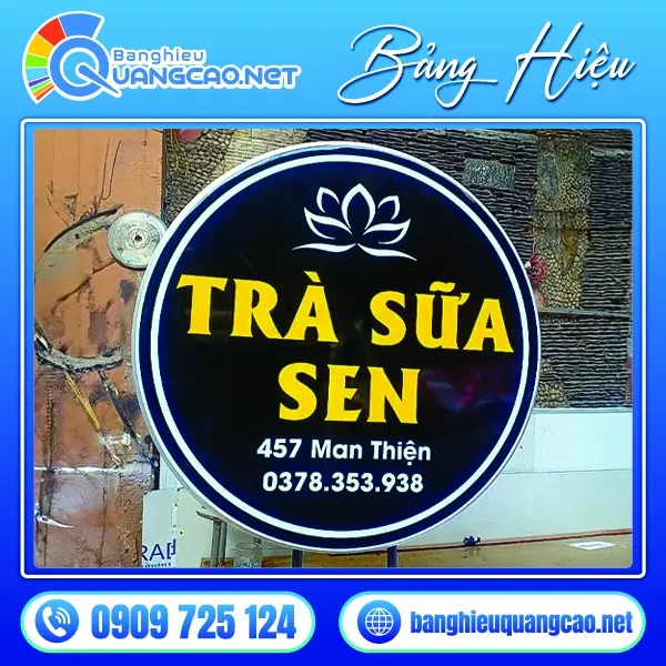 biển vẫy trà sữa