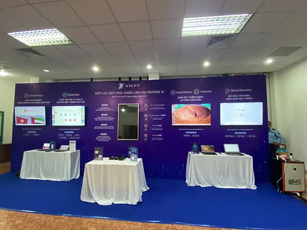 backdrop gian hàng hội chợ