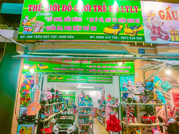 bảng hiệu cửa hàng đồ chơi trẻ em