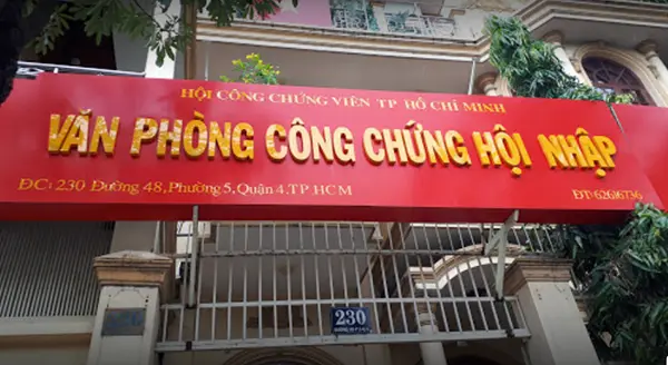 bảng hiệu văn phòng công chứng