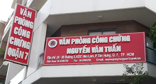 bảng hiệu văn phòng công chứng