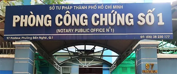 bảng hiệu văn phòng công chứng