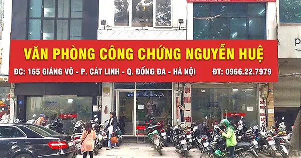 bảng hiệu văn phòng công chứng