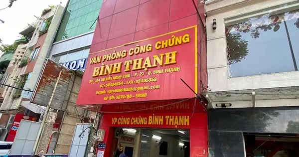 bảng hiệu văn phòng công chứng