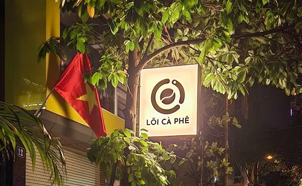 biển vẫy hộp đèn cafe