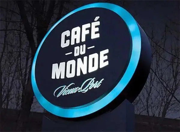 biển vẫy tròn cafe