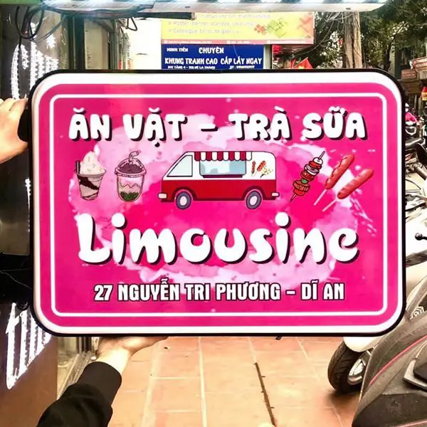 biển vẫy quán trà sữa