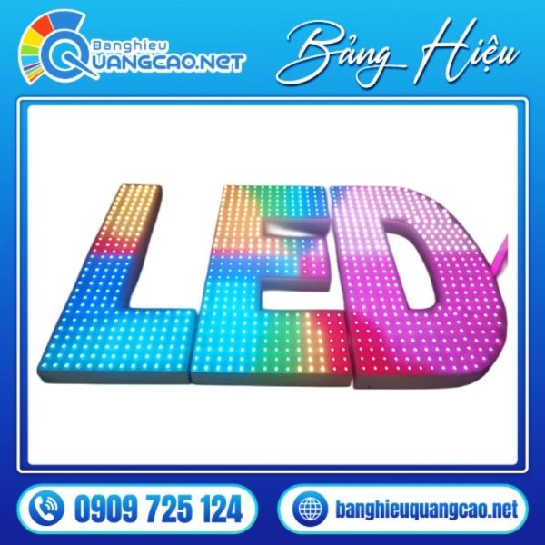 Chữ nổi Alu cắm LED