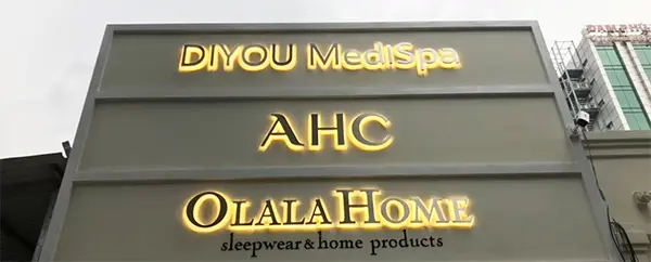 chữ nổi inox vàng gương