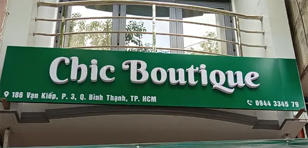 chữ nổi mica dán tường