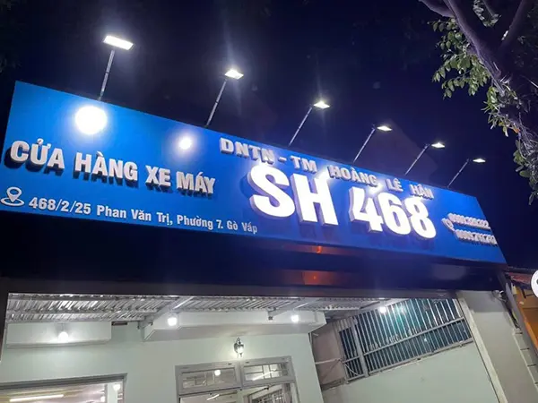 chữ nổi mica đèn led