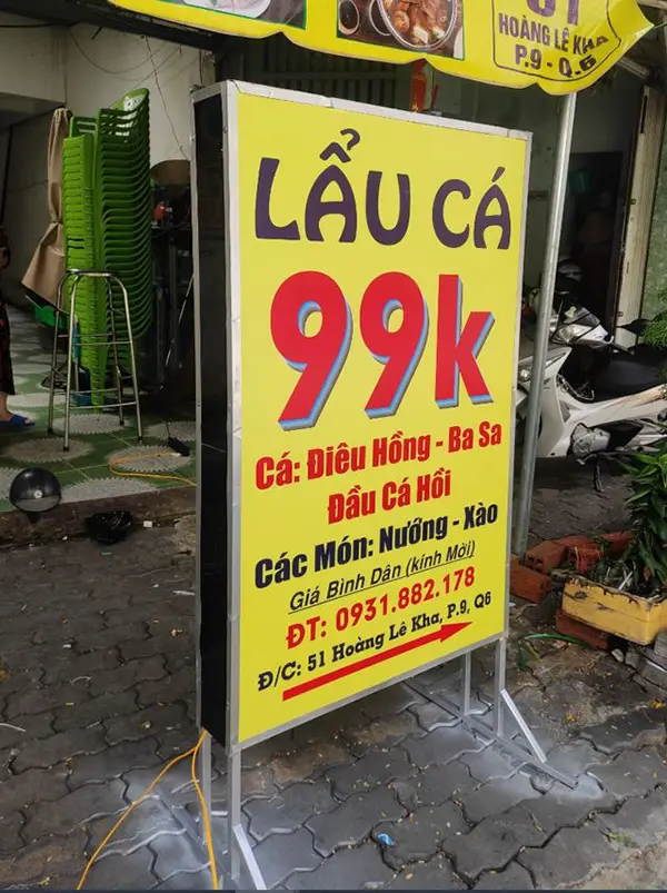 biển vẫy hộp đèn hiflex