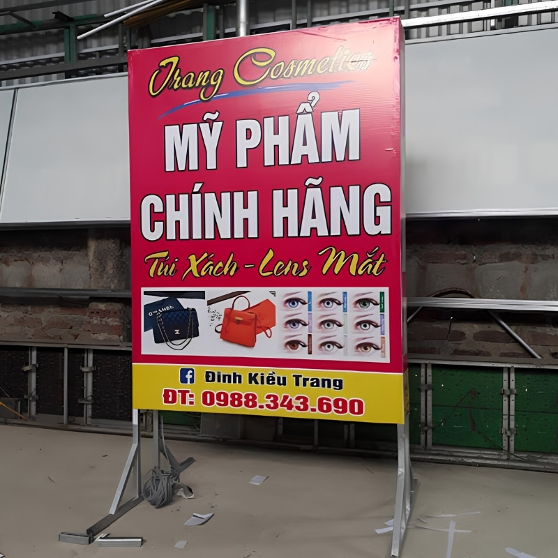 Hộp đèn bạt Hiflex mỹ phẩm