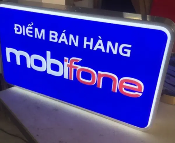 hộp đèn mica hút nổi vuông