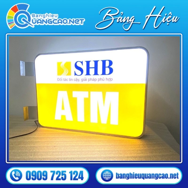 hộp đèn mica hút nổi