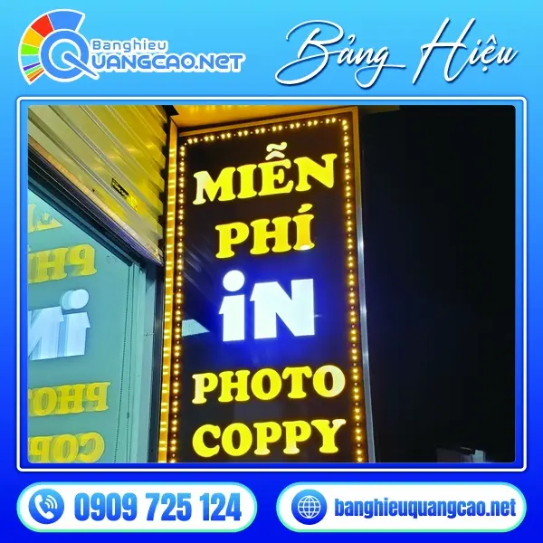 hộp đèn alu âm bản