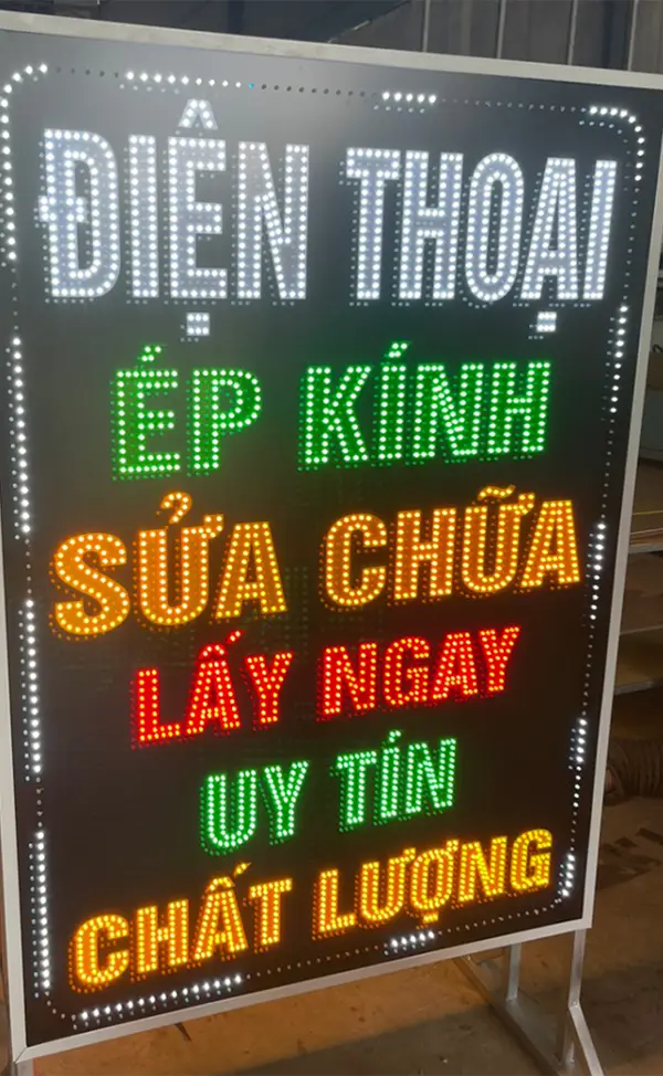 biển vẫy hộp đèn điện thoại